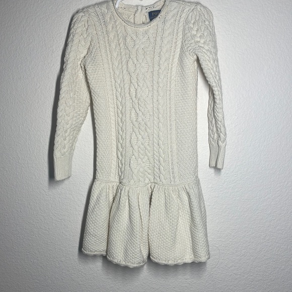 Polo Ralph Lauren cream cable sweater dress - Picture 1 of 6